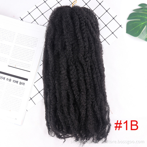 Julianna Free Sample 18 Inch Synthetic Crochet Extensions Afro Kinky Braid Cuban Twist Marley Hair